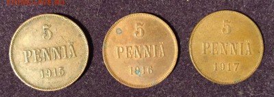 ЛОТ 10-5 ПЕННИ 1915-17 до 22 февраля в 22-00 по Москве - image