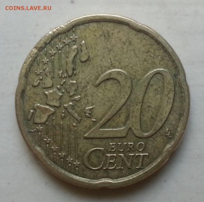 20 евроцентов. Австрия (2002, ворота Бельведера) - 20160216_165142_Fotor