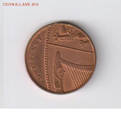 ВЕЛИКОБРИТАНИЯ - 1 пенни 2010 г до 22.02.2016г 21-00 - АНГЛИЯ - 1 пенни01