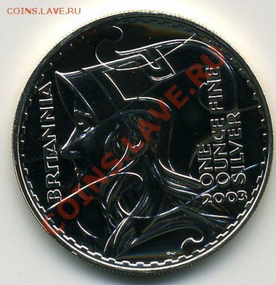 BRITANNIA. 2003, ЕЛИЗАВЕТА II, 2 фунта. СЕРЕБРО. Bril. UNC - ++ ВЕЛИКОБРИТАНИЯ 2003 2 фунта Британия рев
