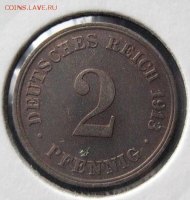 2 пфеннига 1913 D, Германия, до 22.00 23.02. - IMG_7422.JPG