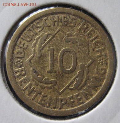 10 пфеннигов 1924 F, Веймарская республика,  до 22.00 23.02. - IMG_7389.JPG
