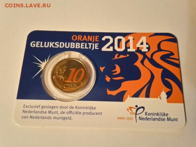 ЦВЕТНЫЕ 10 евроцентов Нидерланды 2014 ФИКС блистер - 2015-10-21 19.06.22