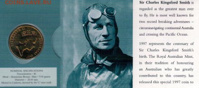 АВСТРАЛИЯ 1$ 1997С КИНГСФОРД СМИТ ДО 25.02.16 В 22Ч (Б680) - 4-а97С