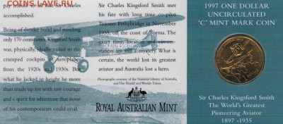АВСТРАЛИЯ 1$ 1997С КИНГСФОРД СМИТ ДО 25.02.16 В 22Ч (Б680) - 4-а97С1