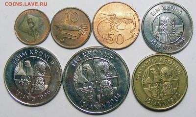 ФАУНА. Исландия 7 монет до 24.02 в 22.10 по МСК - Исландия 7 монет (2).JPG