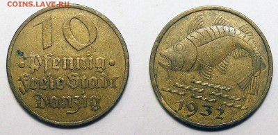 ФАУНА. Данцинг 10 пфенингов 1932 до 24.02 в 22.10 по МСК - Данцинг 10 пф. 1932.JPG