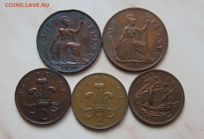 БРИТАНИЯ 8. ПЕННИ и ПЕНСЫ 1939-71гг.(5 шт.) 24.02. 22-00мск - пенни_пен_2