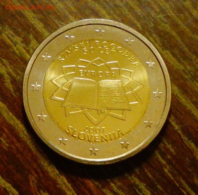 СЛОВЕНИЯ - 2 евро РИМСКИЙ ДОГОВОР до 26.02, 22.00 - Словения 2 евро Римский договор-1