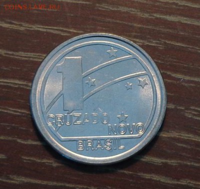 БРАЗИЛИЯ - 1 крузадо крупный 1989 АЦ до 26.02, 22.00 - Бразилия 1 крузадо крупный АЦ-1