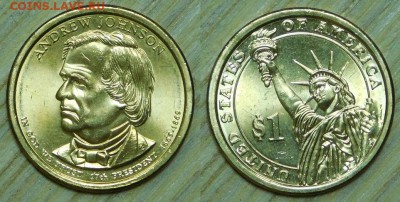 США, 1$-2011г., Президенты,"D", до 24.02.2016 22-00 - 2011 A Johnson.JPG
