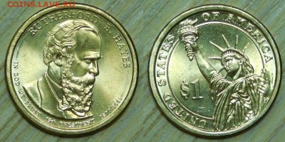 США, 1$-2011г., Президенты,"D", до 24.02.2016 22-00 - 2011 R Hayes.JPG