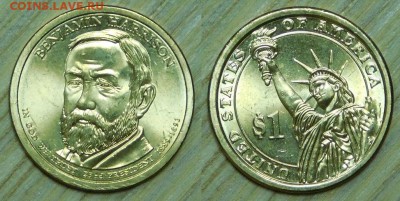 США, 1$-2012г., Президенты,"D", до 24.02.2016 22-00 - 2012 B Harrison.JPG