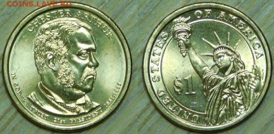 США, 1$-2012г., Президенты,"D", до 24.02.2016 22-00 - 2012 C Arthur.JPG