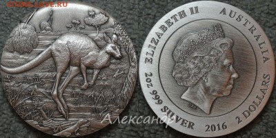 Животные на монетах - Kangaroo_2016_2