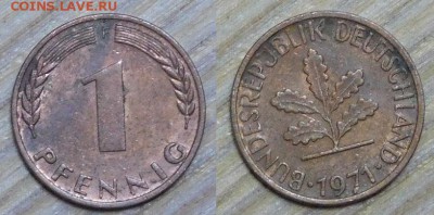 Германия, 1 пф. 10 шт. по 1р. до 25.02.2016 22-00 - 1971.JPG