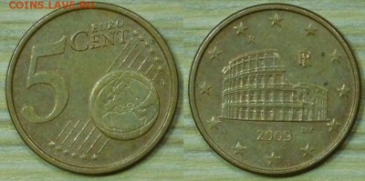 5 евроцентов 3 шт. разные до 25.02.2016 22-00 - Италия5ц2009.JPG