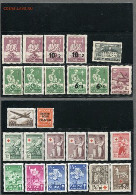 Марки Финляндии 1940-1950гг. Негашёные. Дания, Исландия. - img710