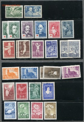 Марки Финляндии 1940-1950гг. Негашёные. Дания, Исландия. - img709