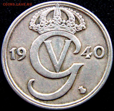 Швеция_50 эре (полкроны) 1940(G); до 21.02_22.12мск - 9341