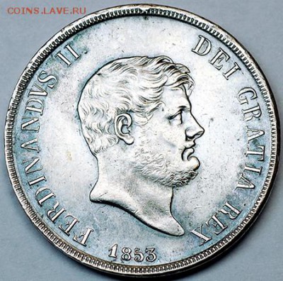 Королевство Двух Сицилий_1 пиастр 1853; до 22.02_22.06мск - 10484