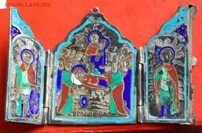 Складень. Серебро. 84 пр. Эмаль.6 цветов. Успение. - 20160221_165123-1