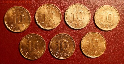 Погодовка 10 южнокорейских вон. - 10 вон