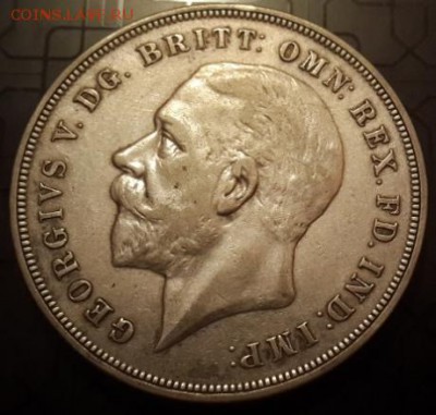 Великробретания. КРОНА. ГЕОРГ V. 1935  Короткий. БЛИЦ! - 1