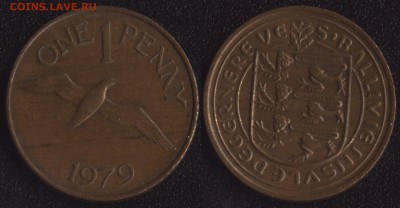 Гернси 1 пенни 1979 ПТИЦА до 22:00мск 29.02.16 - Гернси 1 пенни 1979