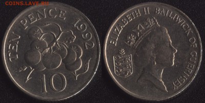 Гернси 10 пенсов 1992 до 22:00мск 29.02.16 - Гернси 10 пенсов 1992