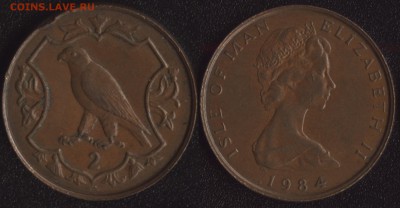 Остров Мэн 2 пенса 1984 СОКОЛ до 22:00мск 29.02.16 - Остров Мэн 2 пенса 1984