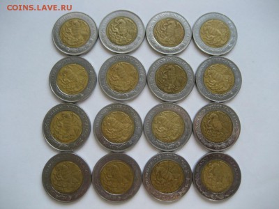 Мексика. 5 песо-16 монет. - монеты 1641