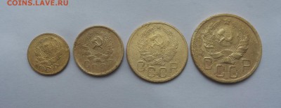 1,2,3,5 коп 1935 нов тип комплект до 28.02 - 1935 нов с 2