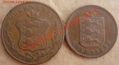 Прошу оценить.  Гернси 8 дублей 1834 г., 4 дубля 1830 г. - Гернси 1