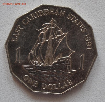 east caribbean states 1 dollar с корабликом - DSC_1272.JPG
