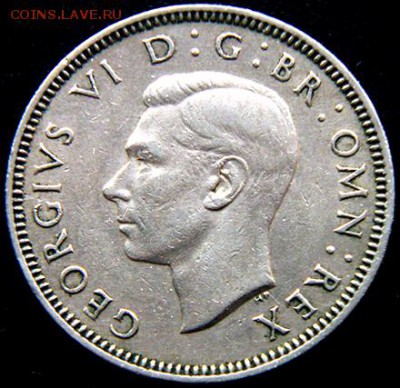 Великобритания_ 1 шиллинг 1951 "шотландец"; до 24.02_22.22мс - 10945