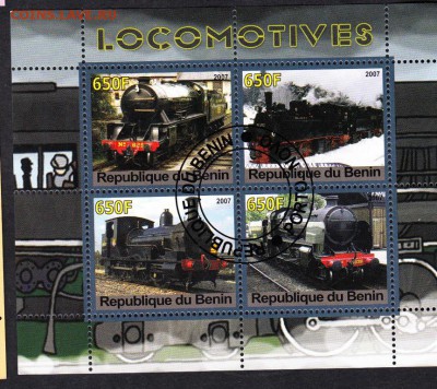 Бенин 2007 паровозы лист - 136