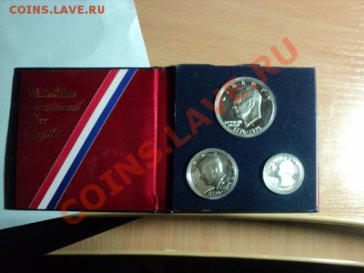 Набор 1976г Америка 1доллар ,50 центов,25 центов Серебро. - DSC01136.JPG