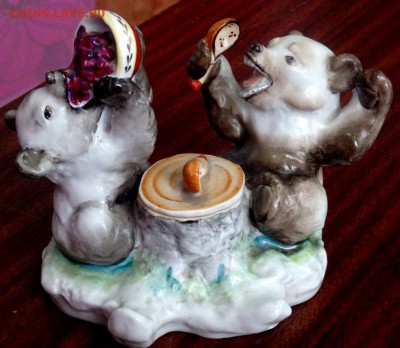 Фарфоровая чернильница "Медвежата" ЛФЗ до 28.02.16 22-00 - P2251844.JPG