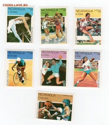 Спорт. Никарагуа ОИ Барселона серия 7м. MNH с 14р! - img041
