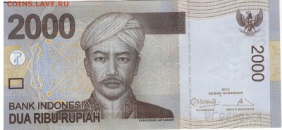ИНДОНЕЗИЯ 2000 РУПИЙ 2012 ДО 03.03.16 В 22.00МСК (Б615) - 1-1инд2000а