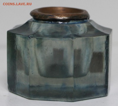 Чернильница стеклянная с медной ставкой *** 2,03,16 в 22,00 - 24,02,16 026