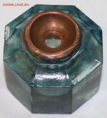 Чернильница стеклянная с медной ставкой *** 2,03,16 в 22,00 - 24,02,16 024