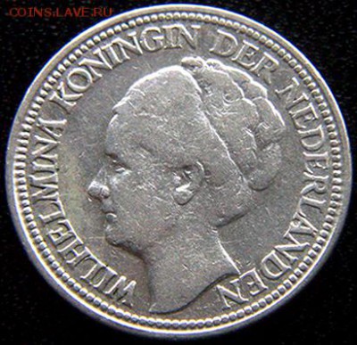 Нидерланды_25 центов 1928. Серебро; до 26.02_22.04мск - 10618