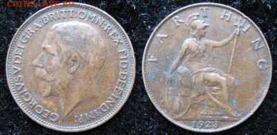 Разная инострань по фиксу - 6 24 Великобритания фартинг 1923    1375