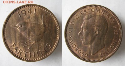 Разная инострань по фиксу - 6 27 Великобритания фартинг 1941    620
