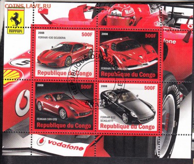 Конго 2008 авто феррари лист - 181