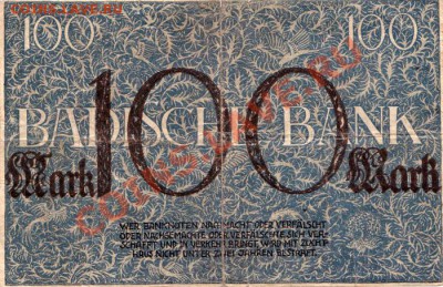 100 марок Баден 1918 г до 22.10.10 22-00 мск - !baden2-2