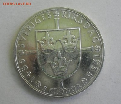 ШВЕЦИЯ 5 КРОН 1935 500 ЛЕТ РИКСДАГУ - 5 крон 1935.JPG