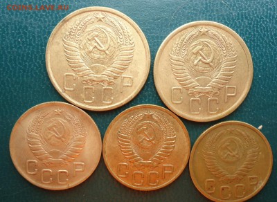 3 копейки 1946г.49г.50г. 5 копеек 1954г.56г. Хорошие! - DSC08393.JPG